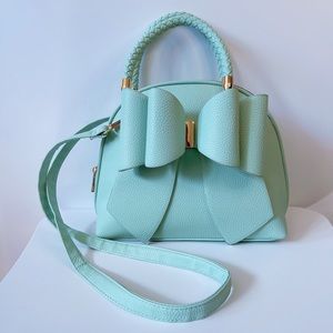 Mint Bow Crossbody Bag